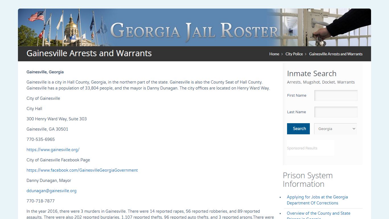 Gainesville Arrests and Warrants | Georgia Jail Inmate Search